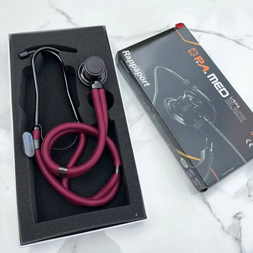 Estetoscópio Black Rappaport P.a Med Profissional (Vinho)