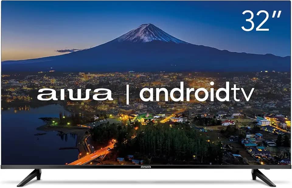 Smart TV Aiwa 32', Android, HD, Borda Ultrafina, HDR10, Dolby Áudio - AWS-TV-32-BL-02-A