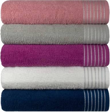 Kit 5 Toalhas de Rosto Grande Extra Macia New Sublime com Alta Absorcao - 45 x 80 cm