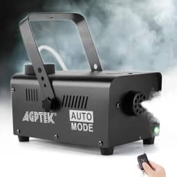 AGPTEK Máquina de neblina, máquina de fumaça de 500 W com controle remoto sem fio e função de pulverização automática, ótima para Halloween, Natal, casamento, festas, apresentações de DJ e show de