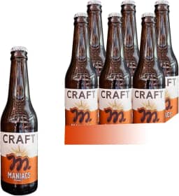 Kit c/ 6und Cerveja MANIACS CRAFT LAGER 355ml