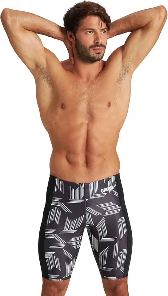 Bermuda de natação atlética para homens, corrida competitiva, treinamento, secagem rápida, compressão, roupa de banho resistente ao cloro