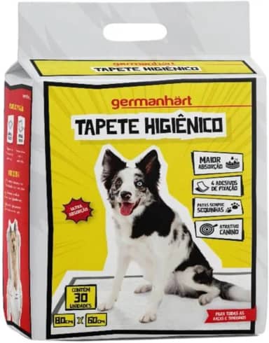 Germanhart Tapete Higiênico para Cães 60x80, Super Absorvente, Antivazamento e com Atrativo Canino 7 Unidades