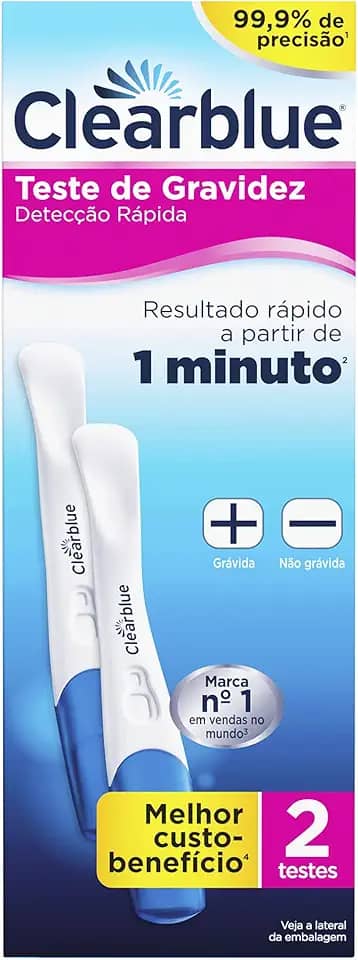 Teste de Gravidez Clearblue Detecção Rápida 2 Unidades
