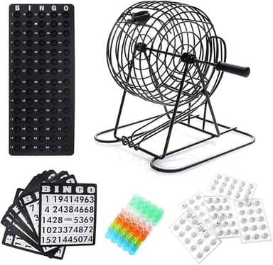 Bingo Profissional Completo Metal Tabuleiro Bola Festa Jogo