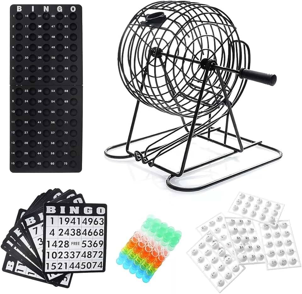 Bingo Profissional Completo Metal Tabuleiro Bola Festa Jogo