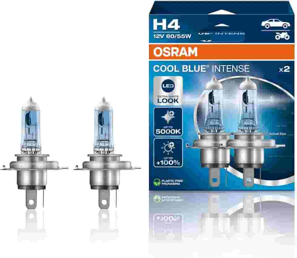 OSRAM COOL BLUE INTENSE NEXT GENERATION H4 64193 CBN - HCB DUO (até 5000K)