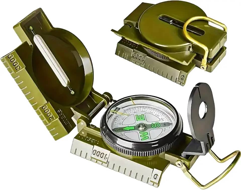 Bússola para trilhas, mochilões, acampamento, bússola de navegação para caminhada, mochila e acampamento – ferramenta confiável de exploração ao ar livre, garantindo uma viagem segura para caminhadas