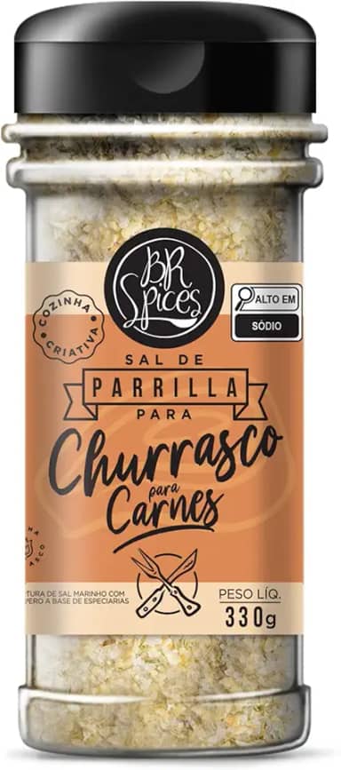 Sal de Parrilla para Carnes 330g - BR Spices