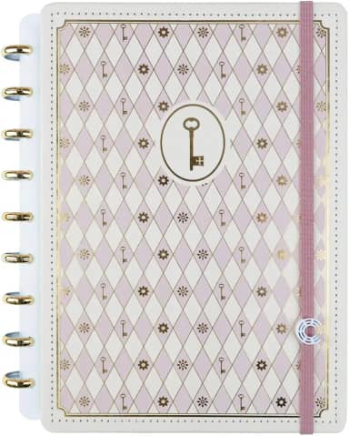 Caderno Inteligente, Médio, Isa Akkari, Rose Key, 190x255 mm, 80 Folhas