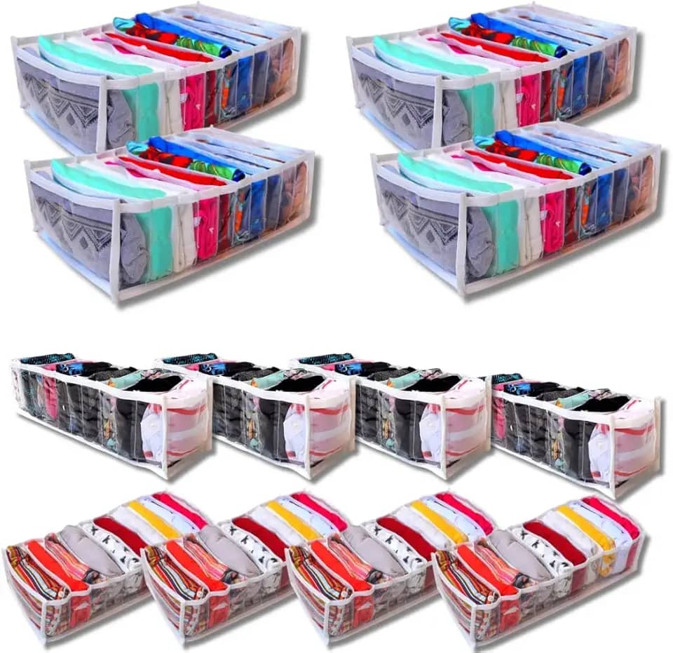 Kit 12 Colmeia Organizadora de Gaveta - 4 Colmeias P + 4 Colmeia M + 4 Colméia G - Organizaplus