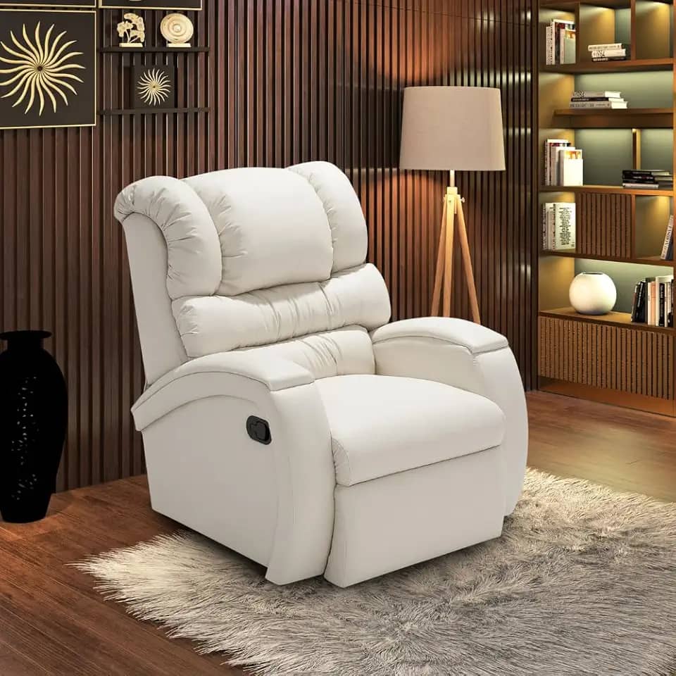 Poltrona Cadeira Reclinável Imperial Zero Wall Papai Estética Cílios Sobrancelha Soft Sala Descanso (Gelo)