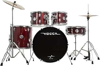 BATERIA ACÚSTICA VOGGA JAM BUMBO 22' VPD422 WRD (WINE RED)