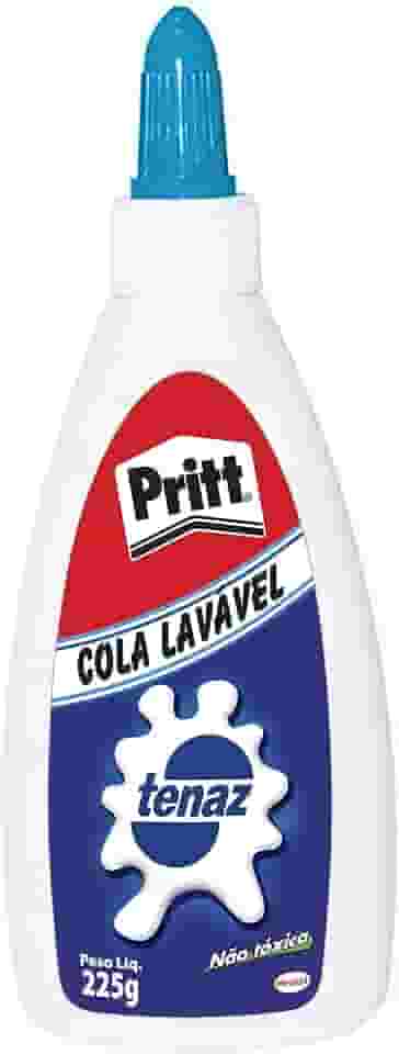 Pritt Cola Branca Tenaz, ideal para uso em casa, escola ou escritório, Cola branca com secagem transparente, Cola escolar atóxica adequada para crianças, Embalagem 1x225g
