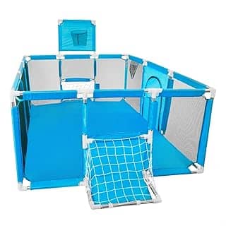Cercado Grande Infantil Chiqueirinho Portátil Para Bebê Criança (Azul)