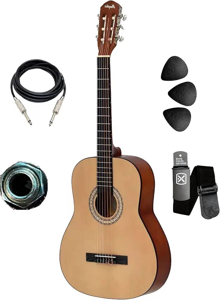 Violão Canhoto Eletroacústico Clássico Denver Memphis (NTS)