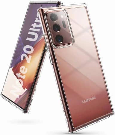 Ringke Capa Fusion compatível com Galaxy Note 20 Ultra 5G, traseira transparente macia à prova de choque TPU (2020) - transparente