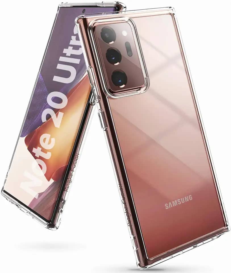 Ringke Capa Fusion compatível com Galaxy Note 20 Ultra 5G, traseira transparente macia à prova de choque TPU (2020) - transparente