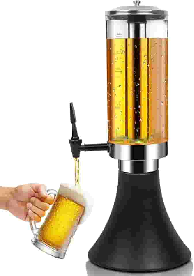 Chopeira, 3 Litros com Lluminação de Led Colorido, Chopeira 3 Litros, Torre De Chopp Cervejeira