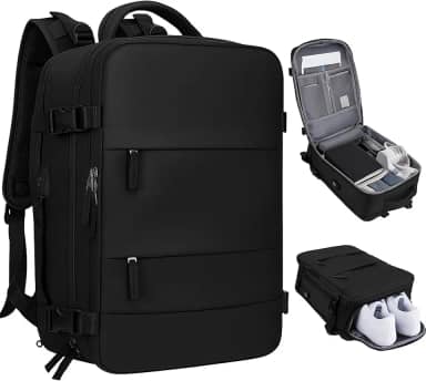 Mochila Feminina e Masculina - Notebook, Casual, Viagem, Trabalho, Escola, Academia, Grande, Impermeável, Resistente - Ideal para Trabalho, Faculdade e Viagens - Com Entrada USB e Passa fio