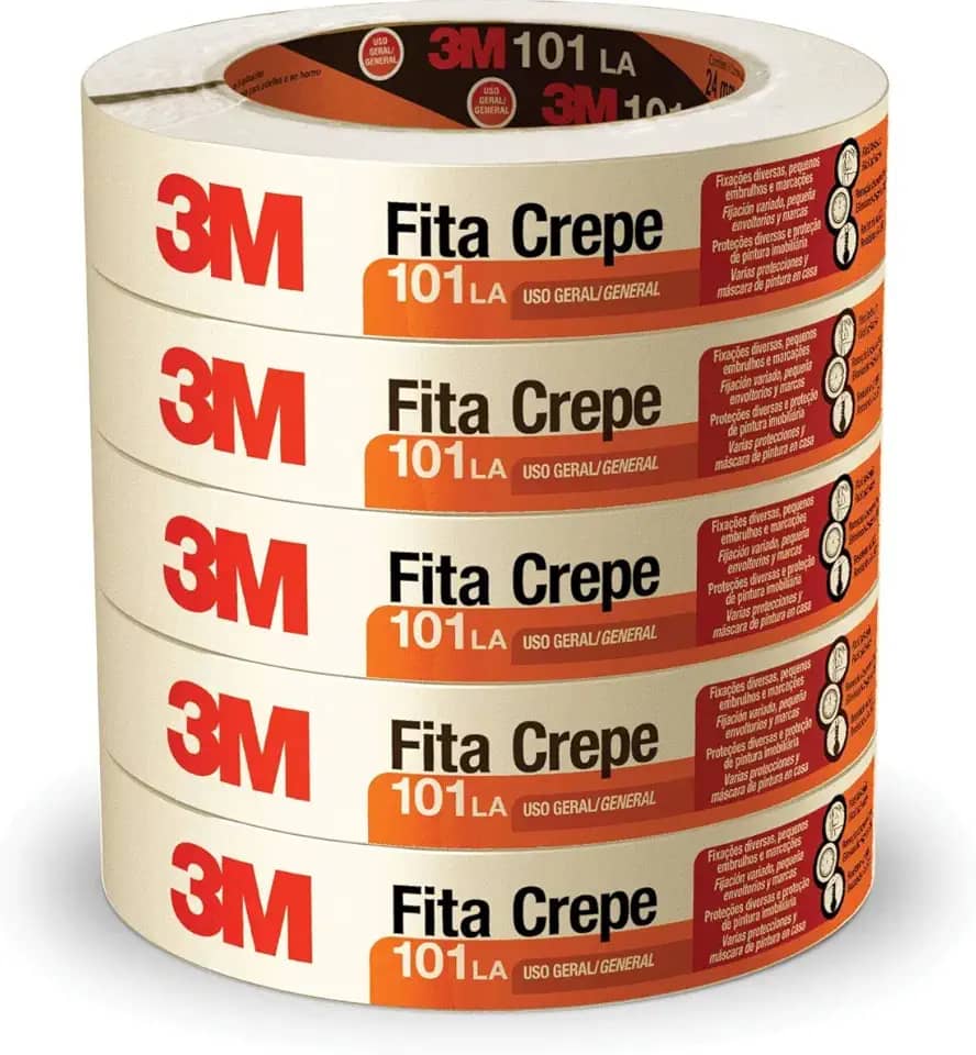 Fita Crepe Escolar 101 24Mmx50M. Pacote Com 05-60401
