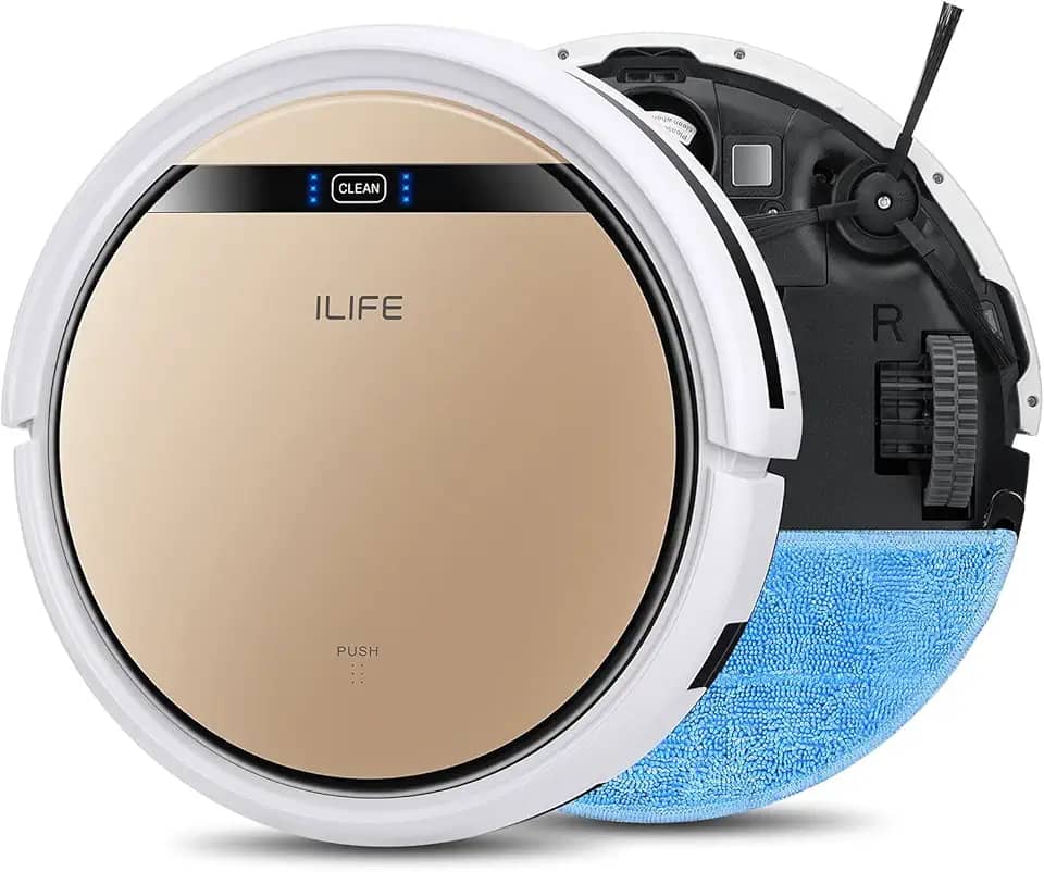 ILIFE V5s Pro aspirador de pó Mop Cleaner com tanque de água, Varredura Automática Esfregando o Robô de Limpeza do Chão