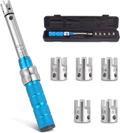 COTOUXKER Chave de torque de raio, conjunto de chaves de torque de 2-10 NM para motocicleta e raio de bicicleta