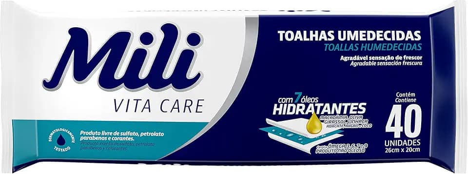 Mili Toalhinha Umedecida Mili Adulto 1X40
