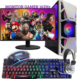 PC Gamer Completo DreamComputers Intel Core i7, 16GB DDR3, SSD 480GB, Geforce RTX 3060 12GB, Monitor Gamer 24' 165Hz, Fonte 600W