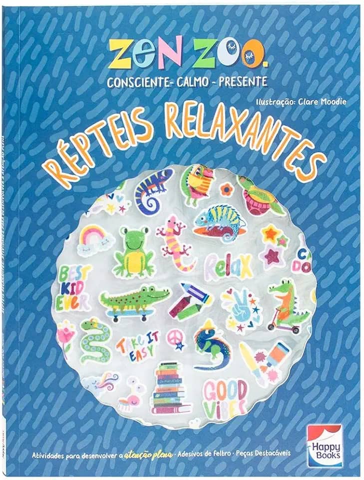 Zen Zoo - Répteis Relaxantes: Livro de Atividades c/ Adesivo