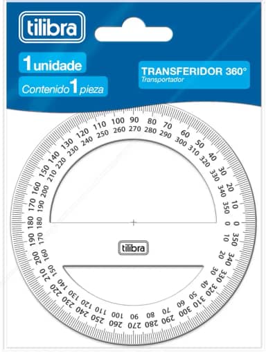 Transferidor Escolar 360 Graus Académie,Tilibra - 1 un