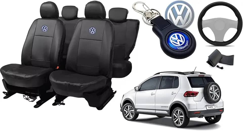 Capa de couro para o banco crossfox 2003-2022 proteção impermeável