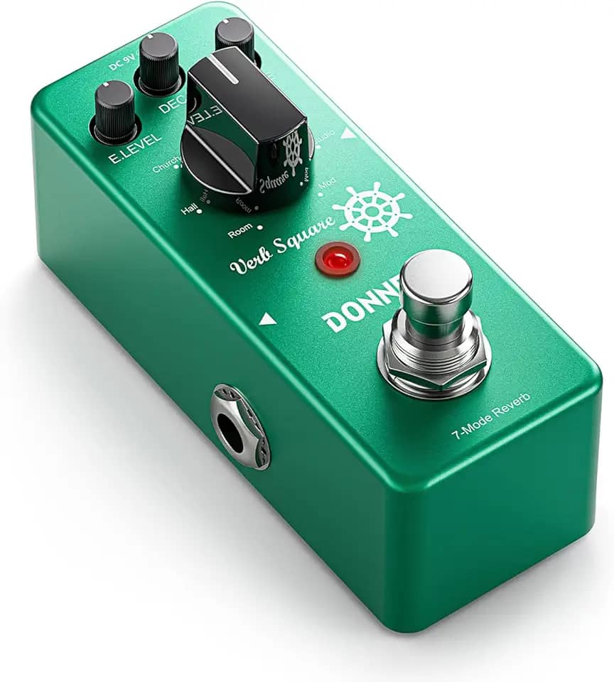 Donner Digital Reverb Guitar Effect Pedal Verb Square 7 Modes