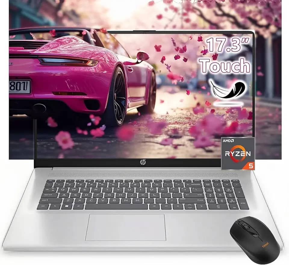 HP Tela sensível ao toque para laptop de 17 polegadas - AMD Ryzen 5 7430U Beat i7-1355U -32GB RAM -SSD de 1TB -Windows 11 - Chave Copilot AI -Laptop Portatil Computadora 2025 - Business School College