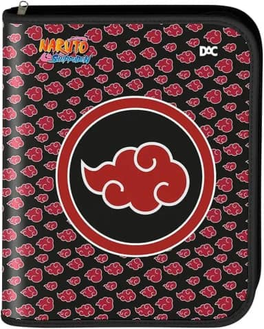 Fichario Escolar Argolado Com 48 Folhas 10 Divisorias Fechamento Em Ziper