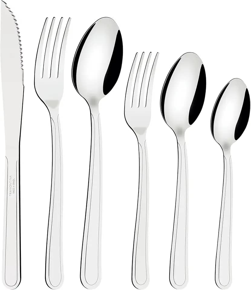 Faqueiro Tramontina Búzios em Aço Inox 36 Peças