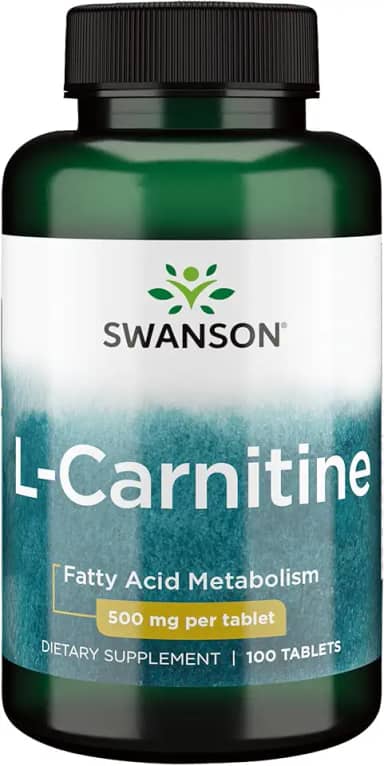 L-Carnitina 500mg Swanson 100 Tablets Importado