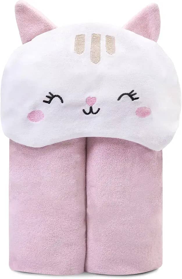 Papi Toalha De Banho Mami Bichus Forrada Com Capuz Bordado Rosa 90Cmx80Cm 01