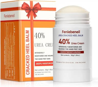 Creme de ureia 40% para pés e calcanhar rachado 40% creme de ureia para pés e pés hidratantes para as mãos, bálsamo para cuidados com as mãos para mulheres e homens, 30 g