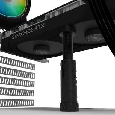 ARTBOX3D Suporte Vertical De Placa De Video 8cm-12cm Diversas Cores (Preto)