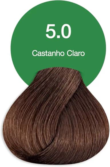 Acquaflora 5.0 Castanho Claro Coloracao Creme Permanente Vegana 60g