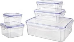 Euro Home - Conjunto Pote Hermético, 5 Peças - PLA3604-AZ