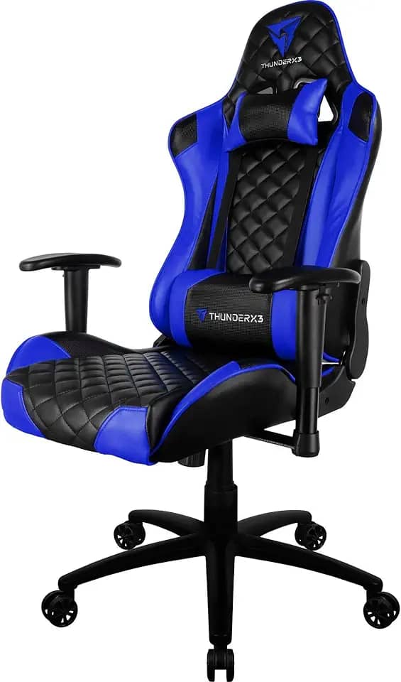 ThunderX3 Cadeira Gamer Profissional TGC12 Preta/Azul