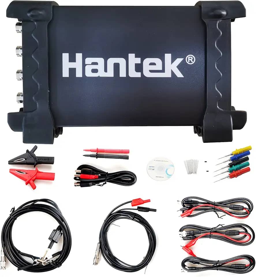 Hantek Osciloscópio Digital 6074BC 70MHz 1GSa/s 4CH USB Osciloscópio Virtual Instrumento de Diagnóstico Automático