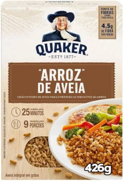 Arroz de Aveia Grãos Integral Quaker Caixa 426g