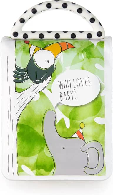 Sassy Álbum de fotos de desenvolvimento | Cores e padrões de alto contraste | Páginas resistentes à baba para segurar fotos | Ótimo