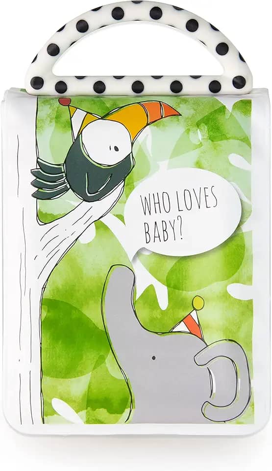 Sassy Álbum de fotos de desenvolvimento | Cores e padrões de alto contraste | Páginas resistentes à baba para segurar fotos | Ótimo