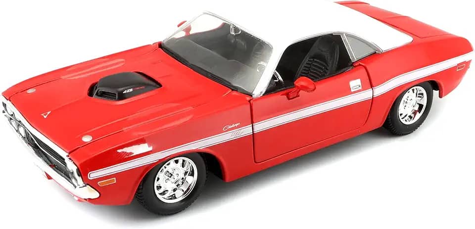 1970 Dodge Challenger R/T Coupe 1/24 Maisto Vermelho