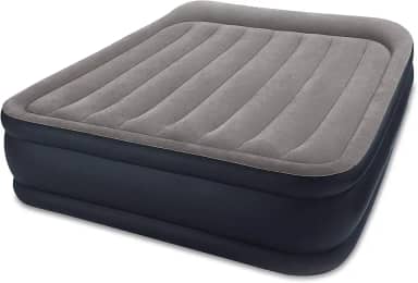 Intex 64135EP Dura-Beam Standard Series Deluxe Travesseiro elevado Airbed com bomba interna, preto, 42 cm/Queen