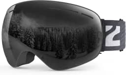 ZIONOR X Óculos de Esqui – Óculos de Snowboard OTG Lentes Destacáveis para Homens Mulheres Adultos